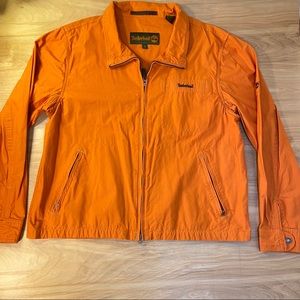 Timberland Burnt Orange 100% Cotton jacket Size Xl